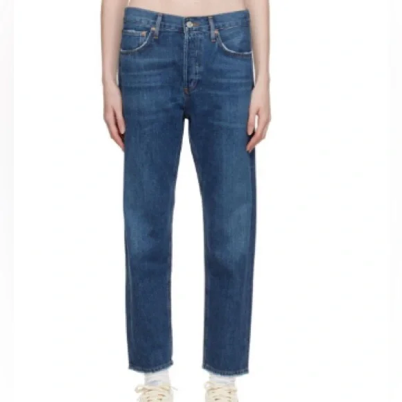 AGOLDE Indigo Parker Jeans in Surreal Size 26 - Picture 1 of 9